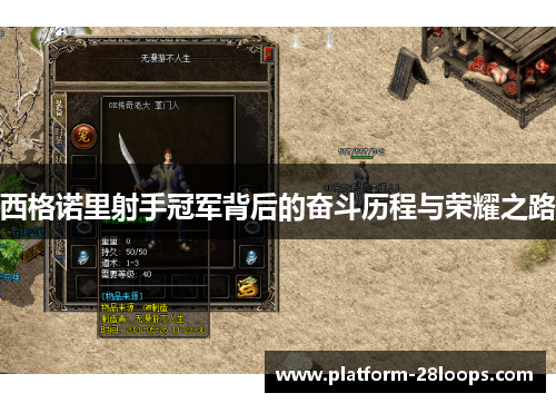 西格诺里射手冠军背后的奋斗历程与荣耀之路 西格诺里射手冠军背后的奋斗历程与荣耀之路